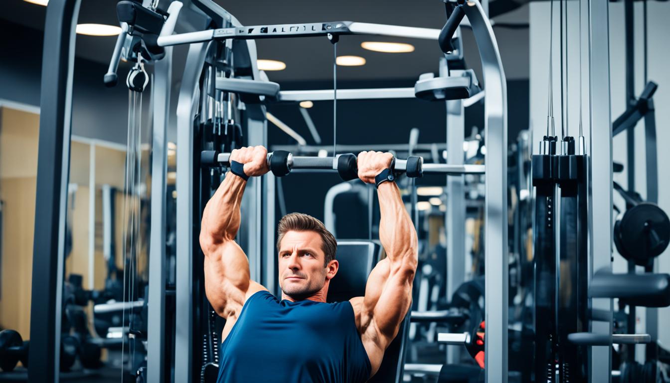 Upper chest cable workout