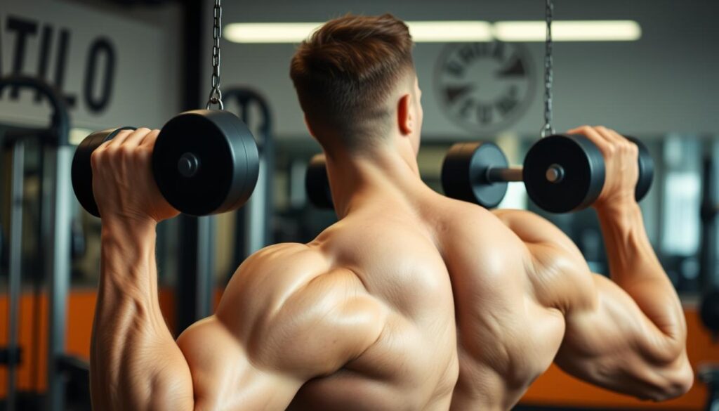 dumbbell lat pulldowns